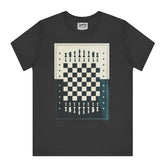 Vintage Chessboard Design Black Graphic T-Shirt product type